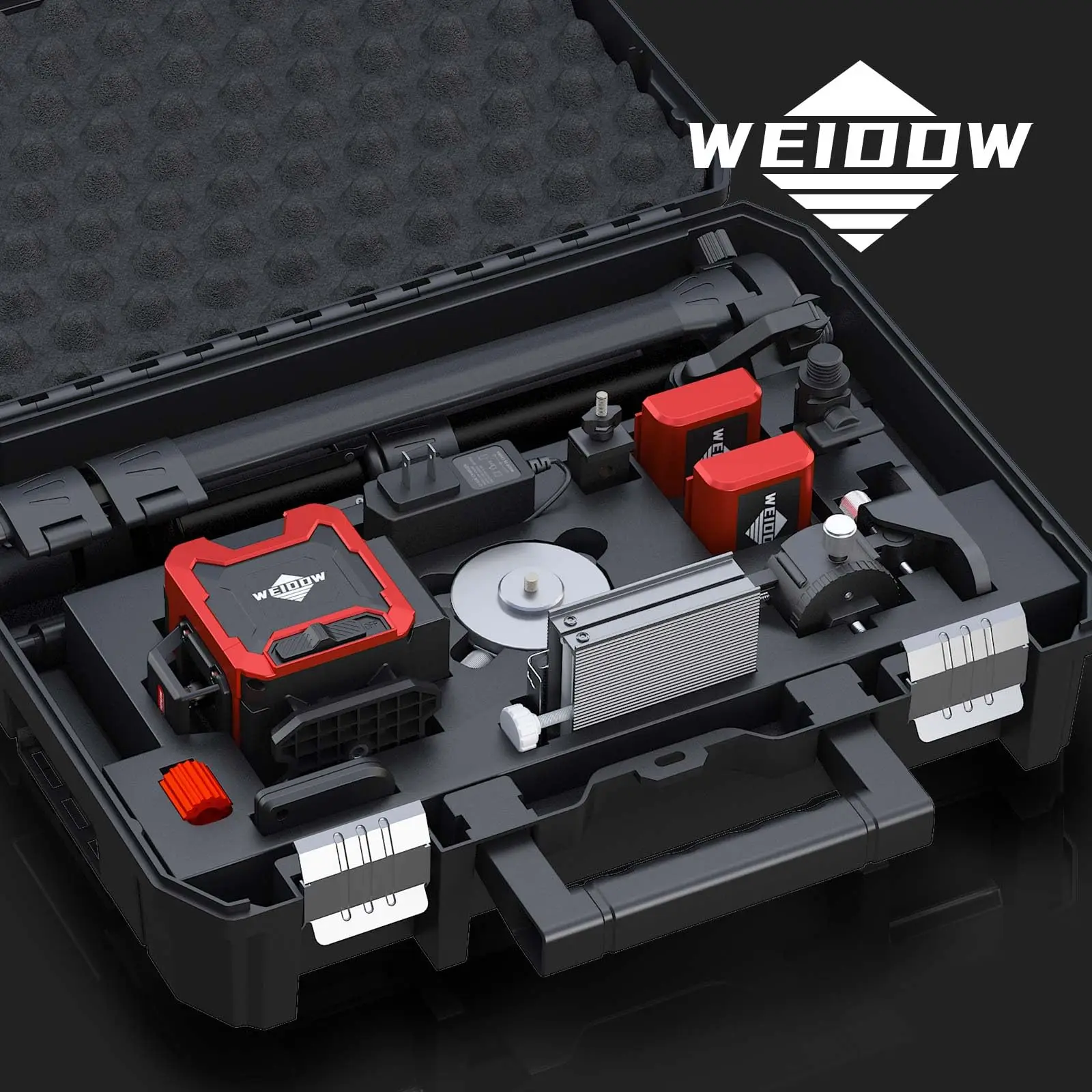 Laser Level | 16-Line 360° Self-Leveling | Tripod & Case Included - Thumbnail 2