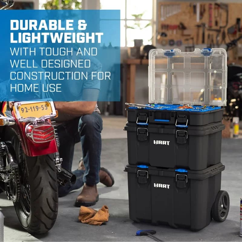 Modular Tool Box | 7-Part Organization System | Portable Mobile Storage Large Toolbox - Thumbnail 2