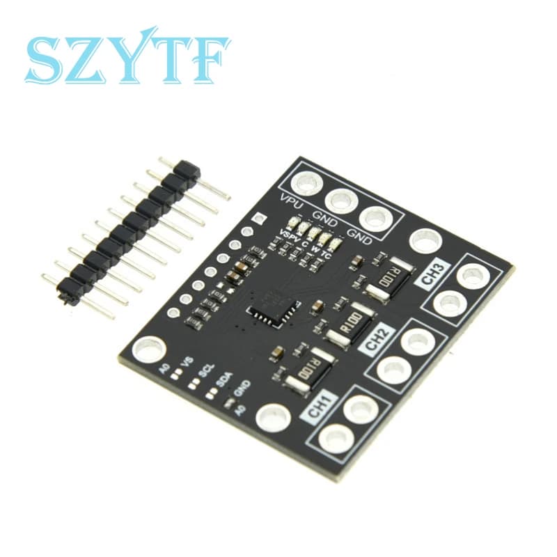Precision Current & Voltage Monitor | Triple-Channel Power Sensor Board with I2C Interface - Thumbnail 2