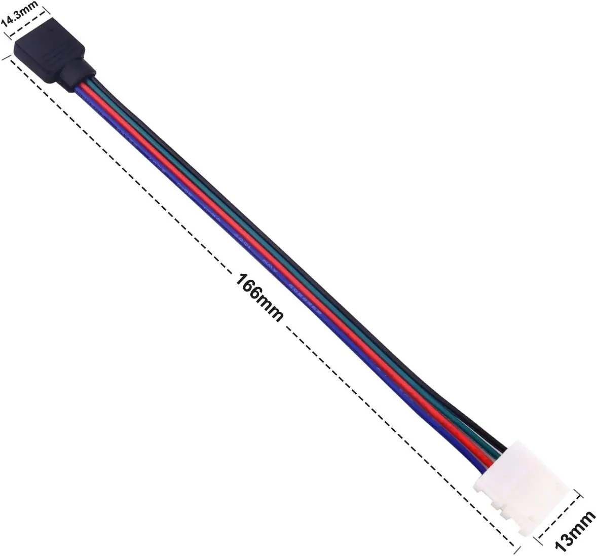 RGB LED Strip Connector | 4-Pin Solderless Clip | 10mm 5050 Strip Adapter - Thumbnail 4