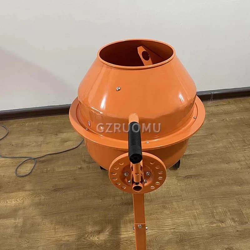 Professional-Grade 63L Vertical Mixer | Heavy-Duty Electric Concrete & Mortar Blender for Construction & DIY - Thumbnail 4