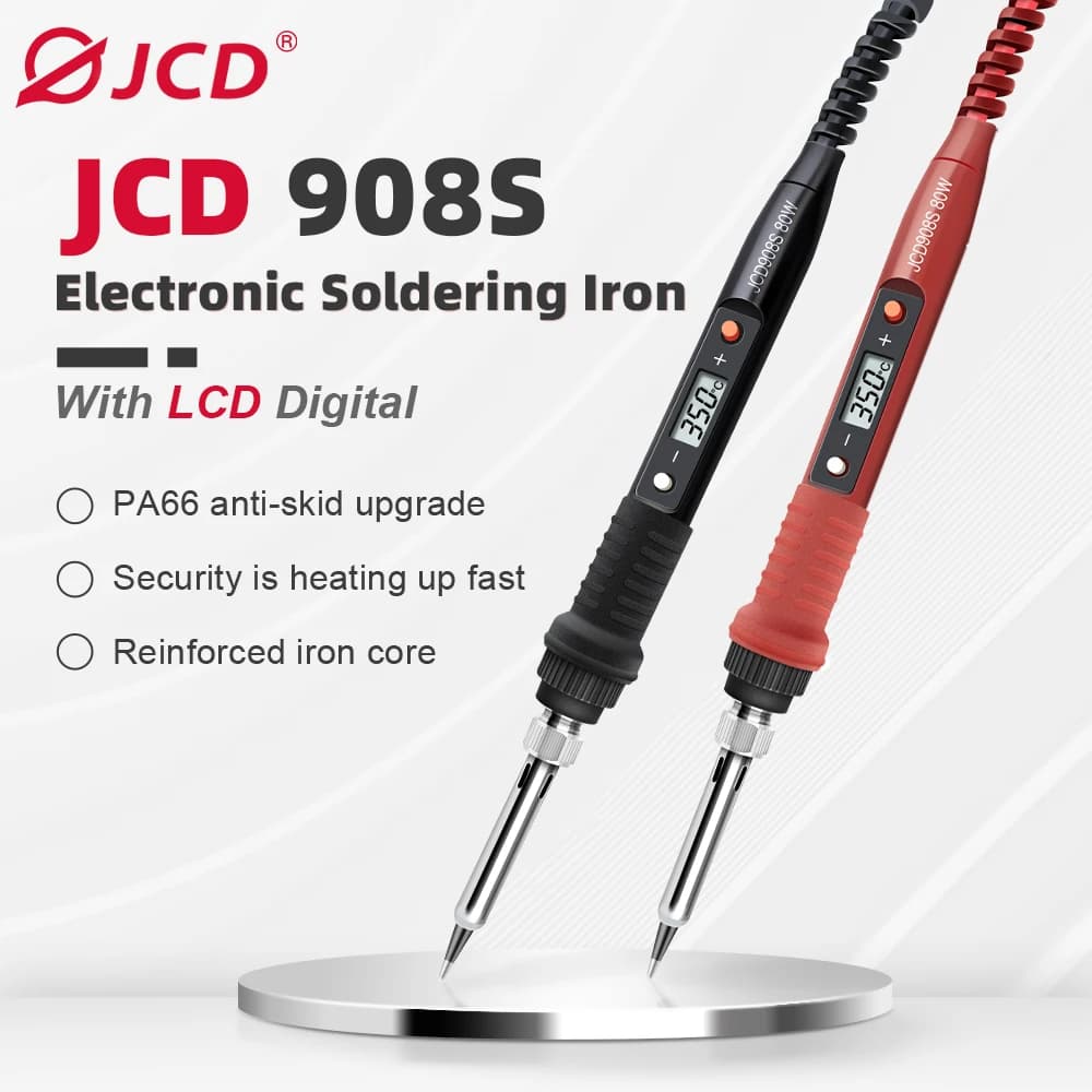 60W/80W Adjustable Temperature Soldering Station | Digital LCD Display | 110V/220V Welding Tool - Thumbnail 6