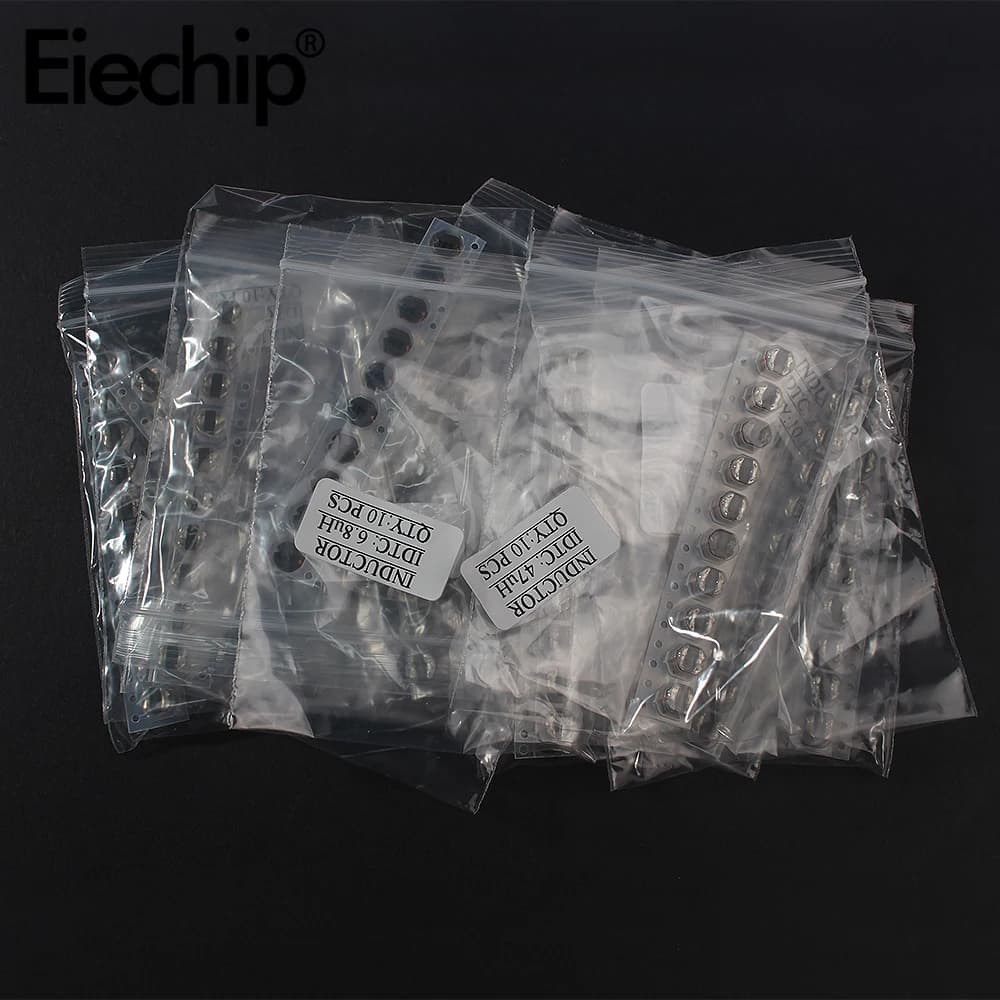 CD54 SMD Inductor Kit | 130-Piece Assortment (2.2uH-680uH) | For DC-DC Converters & Power Circuits - Thumbnail 7