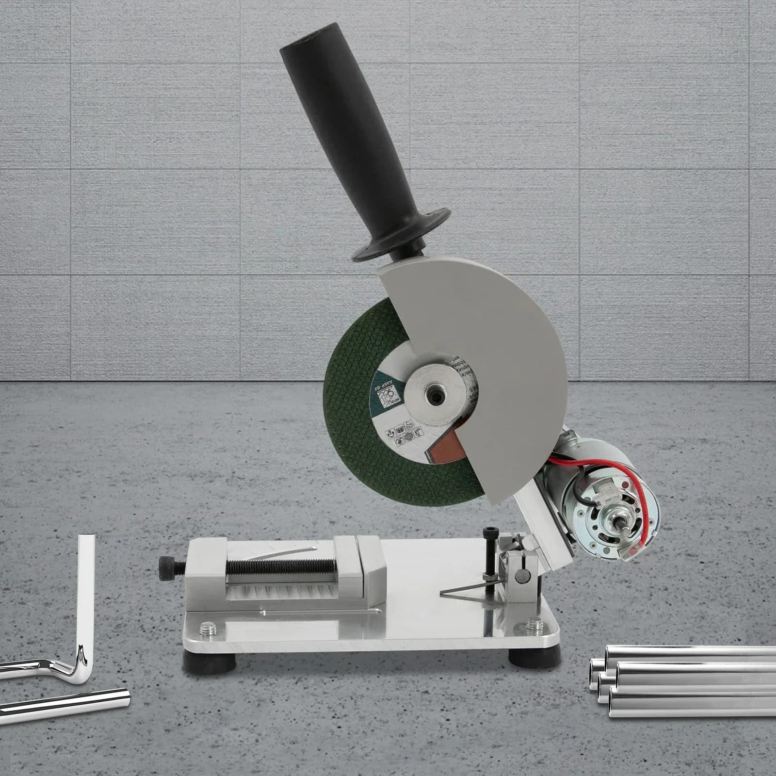 96W Portable Table Saw | 9000 RPM for Wood, Steel & Aluminum | 0-45° Bevel Cuts - Thumbnail 5