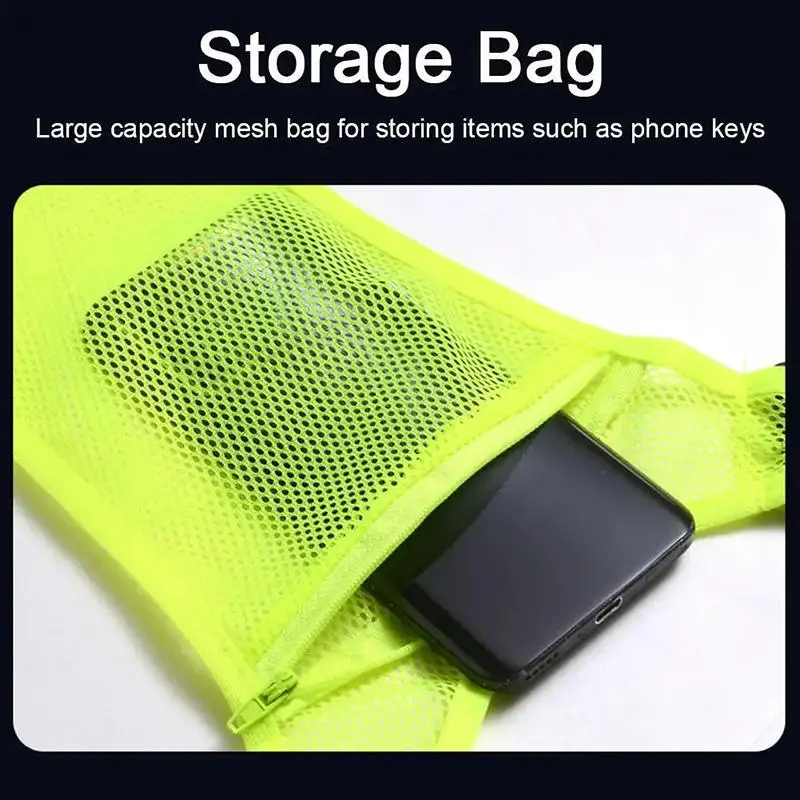 Reflective Safety Vest | 4 Colors with Storage Bag | Construction & Traffic Work - Thumbnail 2