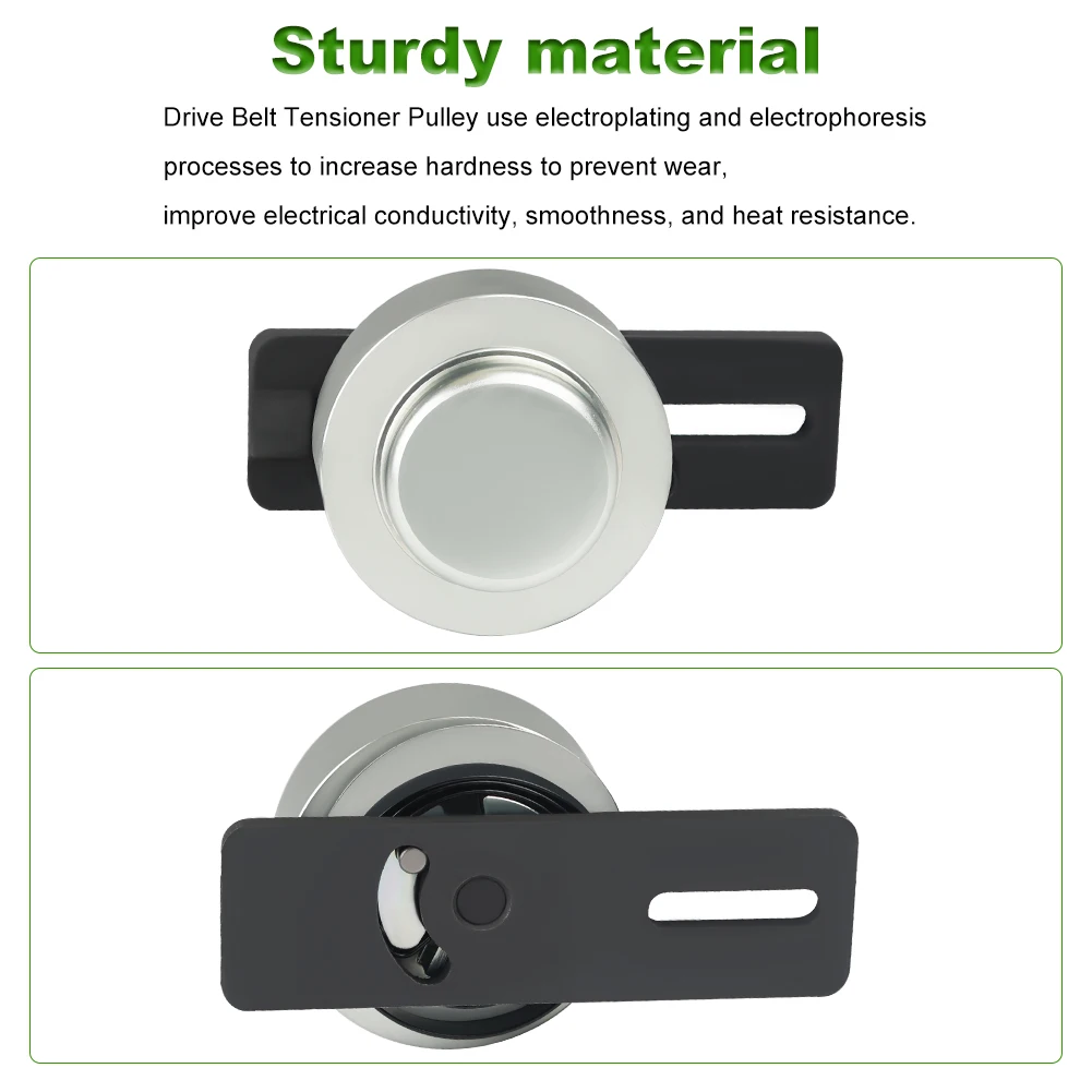 Bob-Cat Skid Steer Belt Tensioner Pulley | Heavy-Duty OEM Replacement | Fits 5600, 753, S130-S185 Models - Thumbnail 6