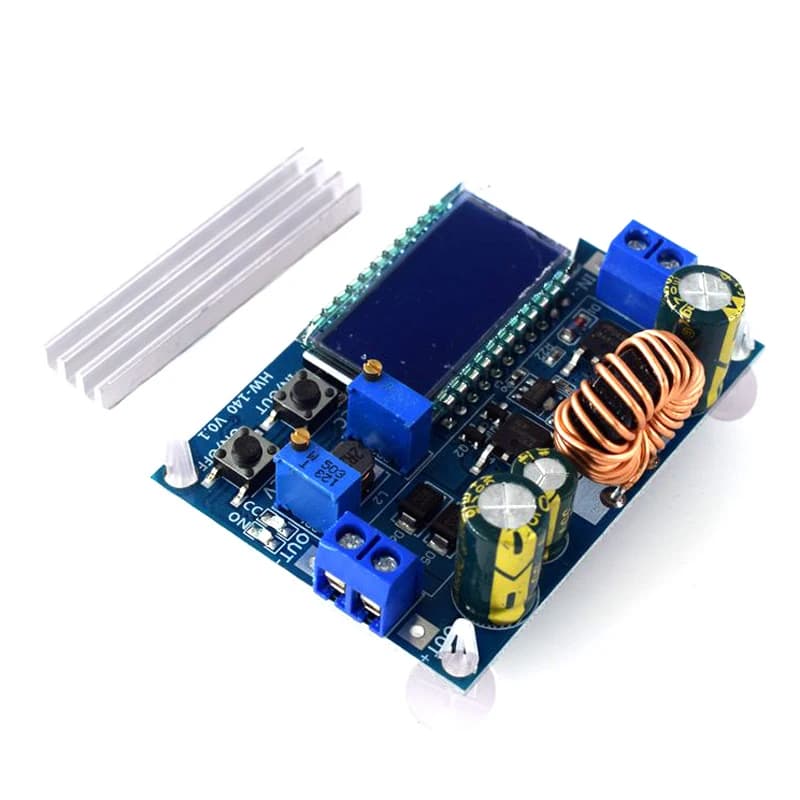 DC-DC Voltage Converter | 5.5-30V to 0.5-30V 4A | Adjustable Step-Up/Down Regulator with LCD Display - Thumbnail 3