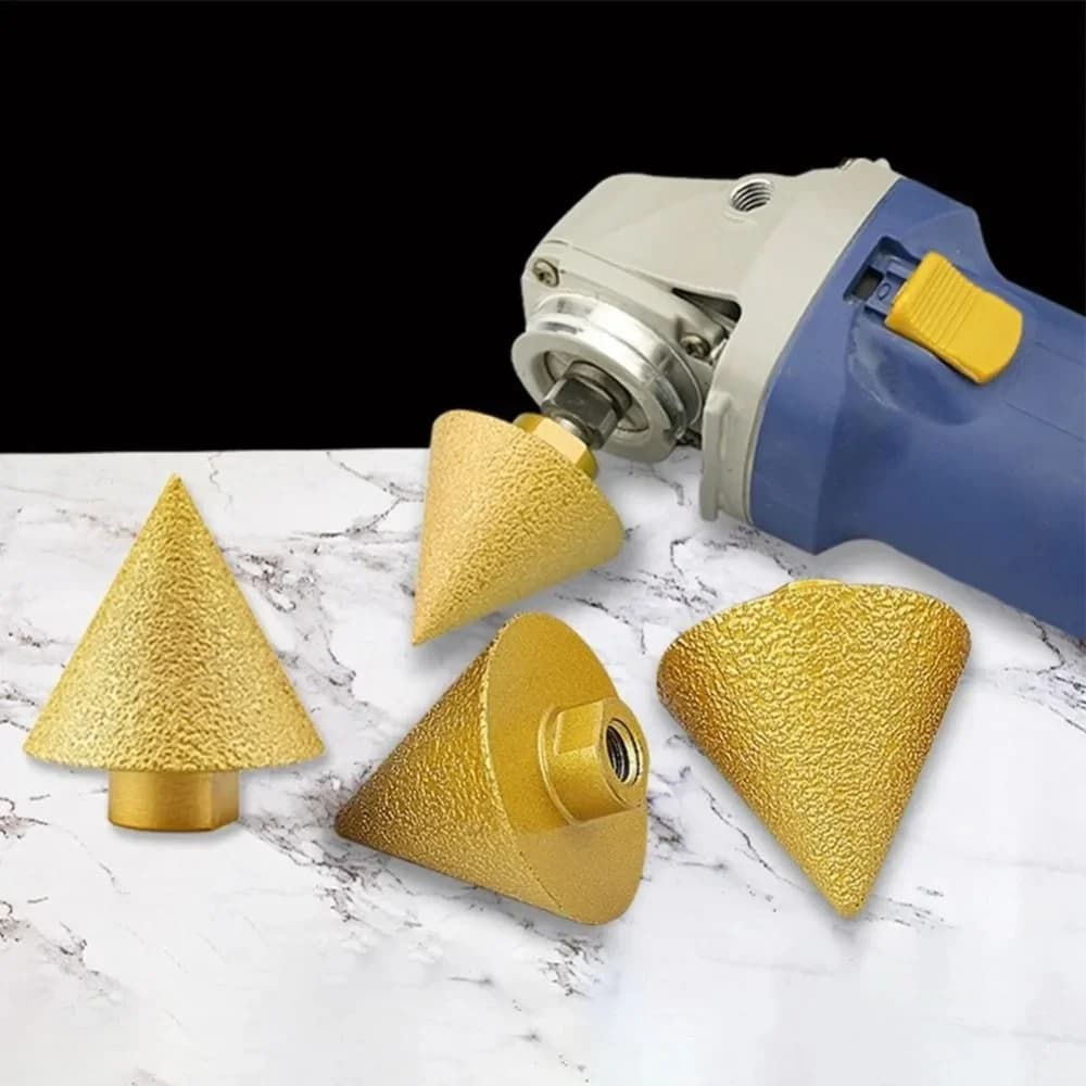 Diamond Tile Chamfering Bit | M14 Thread | 38mm & 50mm Sizes | Bevel & Edge Grinding Tool - Thumbnail 4