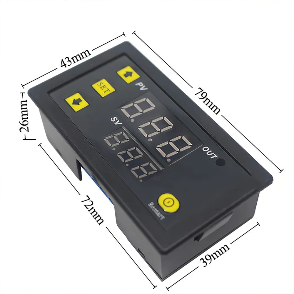 Digital Thermostat | W3230 Controller for Heating & Cooling Systems | 12V/24V/220V - Thumbnail 6
