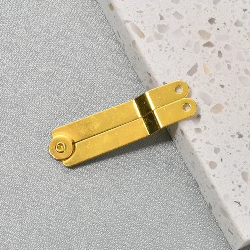 Jewelry Box Hinge | Double Curved Support Rod | Gift Card Position Link Hardware - Thumbnail 4