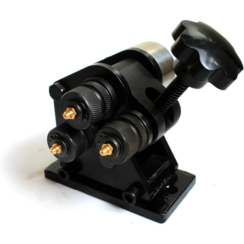 Hand-Operated Plate Roller | Manual 3-Roll Bender for Pipes & Sheet Metal - Thumbnail 5