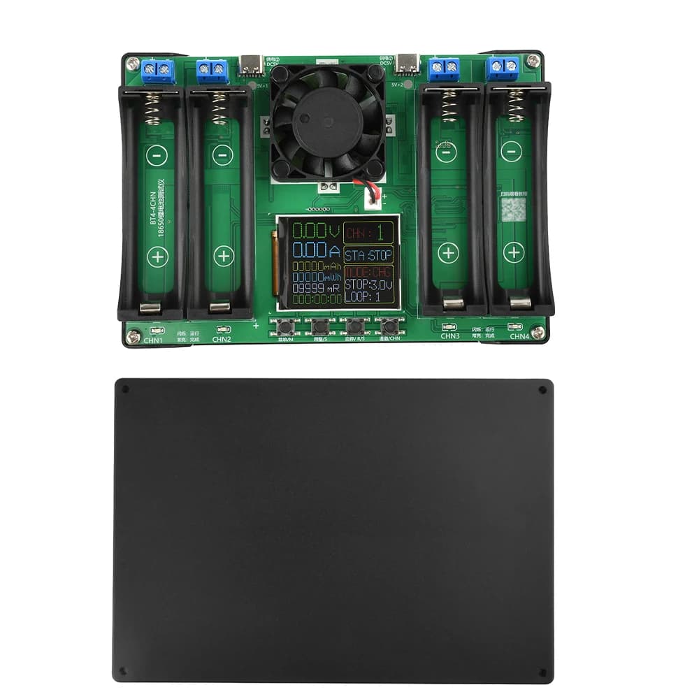 18650 Battery Analyzer | 2/4/8 Channel Capacity & Resistance Tester | Automated Charge/Discharge Module - Thumbnail 5