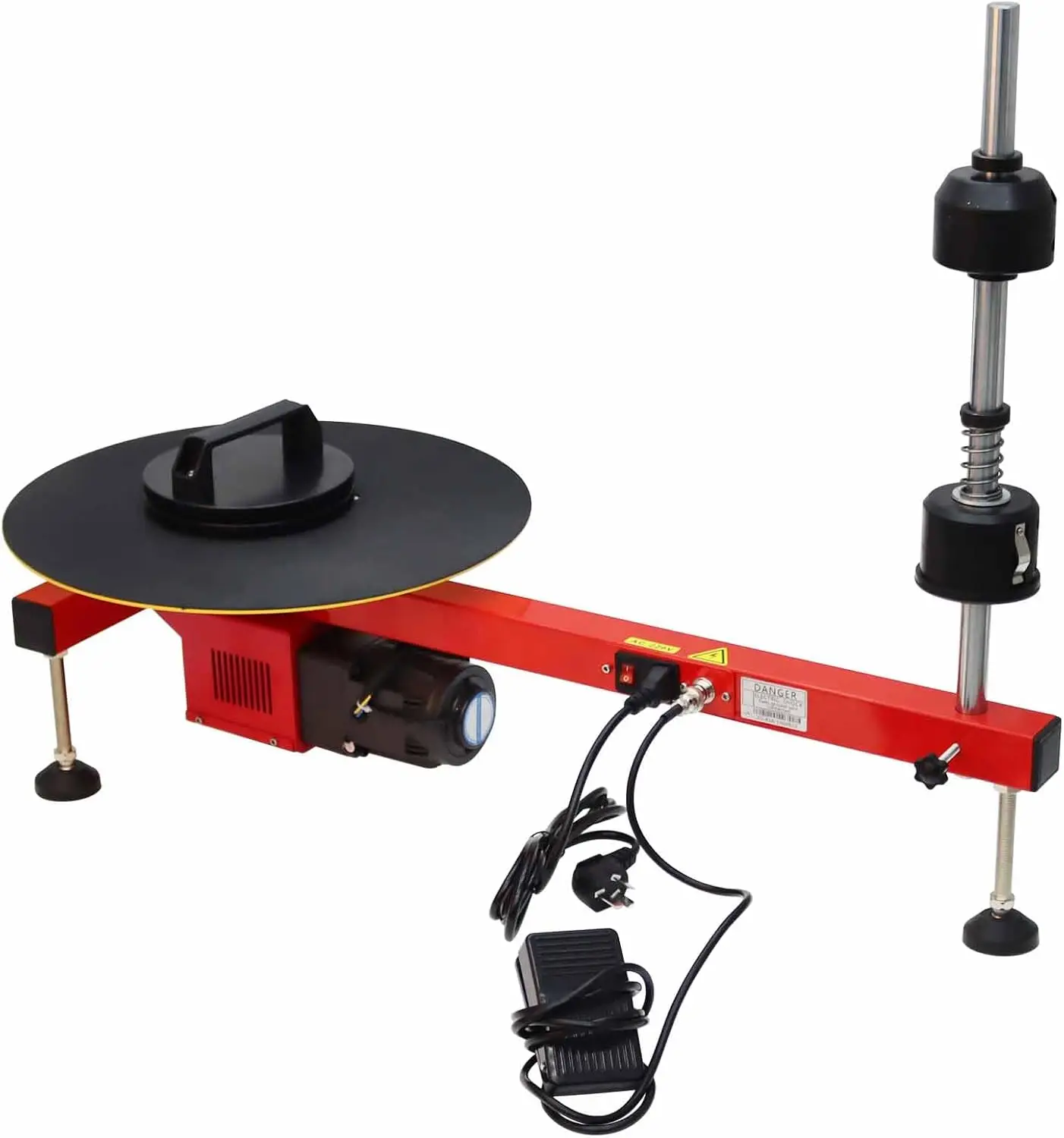 Semi-Automatic Pallet Wrapping Machine | 110 LBS Load Capacity | 220V Industrial Film Dispenser - Thumbnail 2