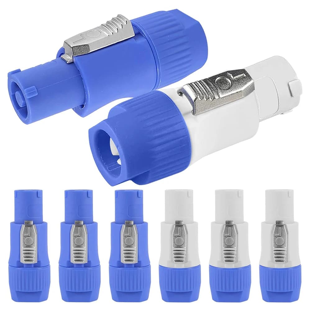 Powercon Connector | 20A 250V AC Male Plug | 3-Pin Speaker & Power Adapter - Thumbnail 2