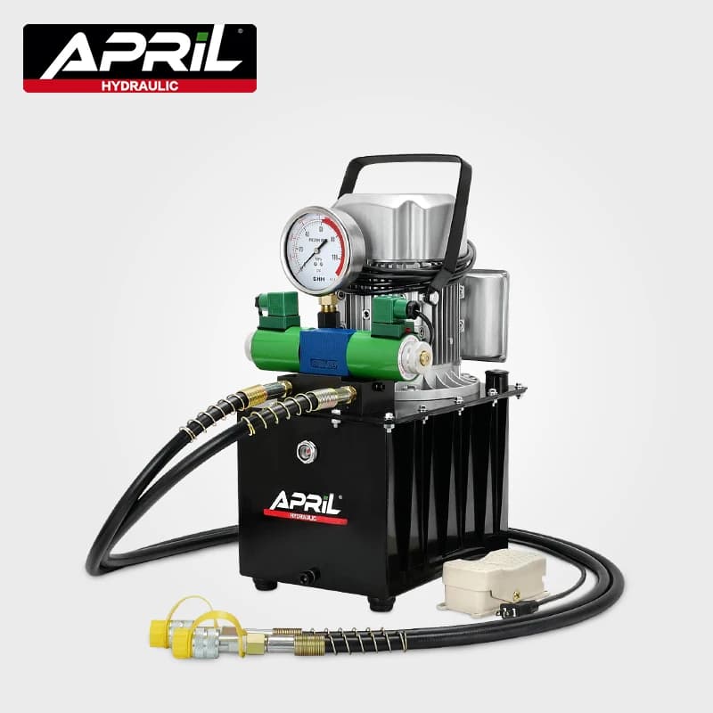 Electric Hydraulic Pump | ZCB-700AB-2 Model | High-Pressure Double-Action System with Solenoid Valve - Thumbnail 2