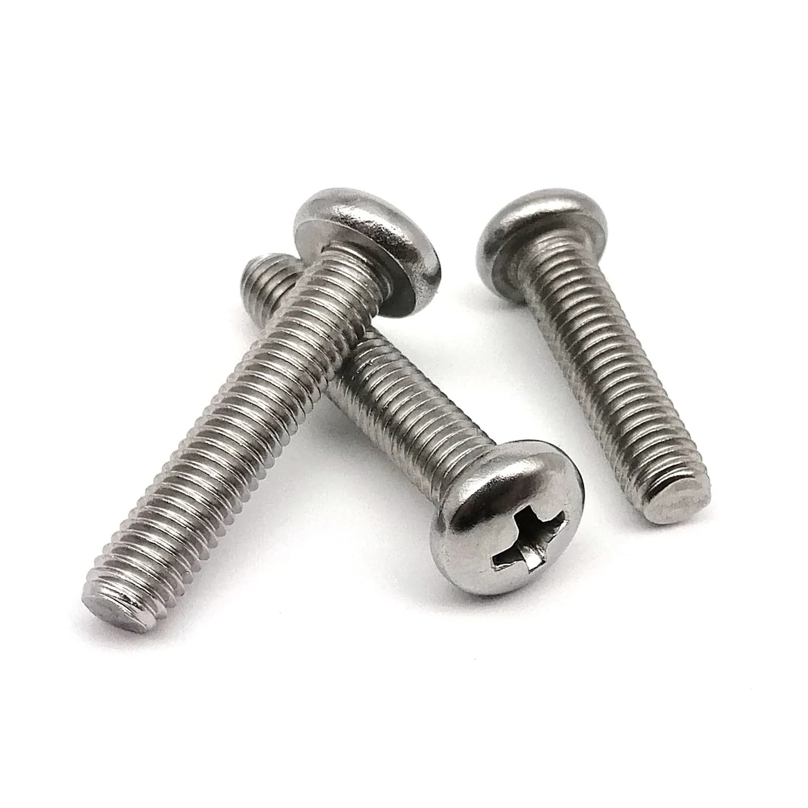Steel Pan Head Screws | A2-304 Phillips Cross | 2-50pcs M2-M8 (5-100mm) - Thumbnail 4
