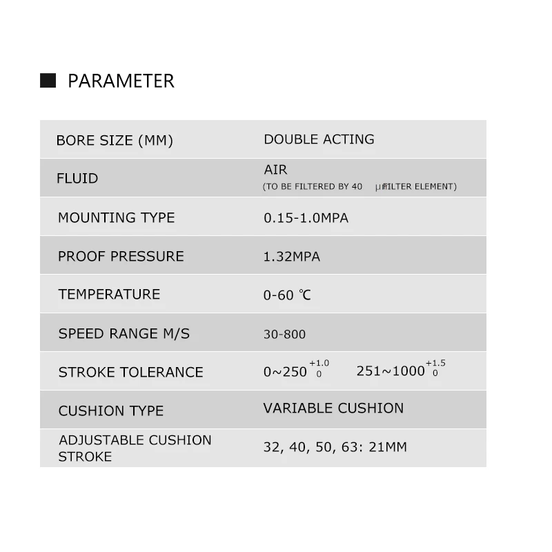 Acting Hydraulic Cylinder | 50mm Bore x 200mm Stroke | SC Standard Type - Thumbnail 5