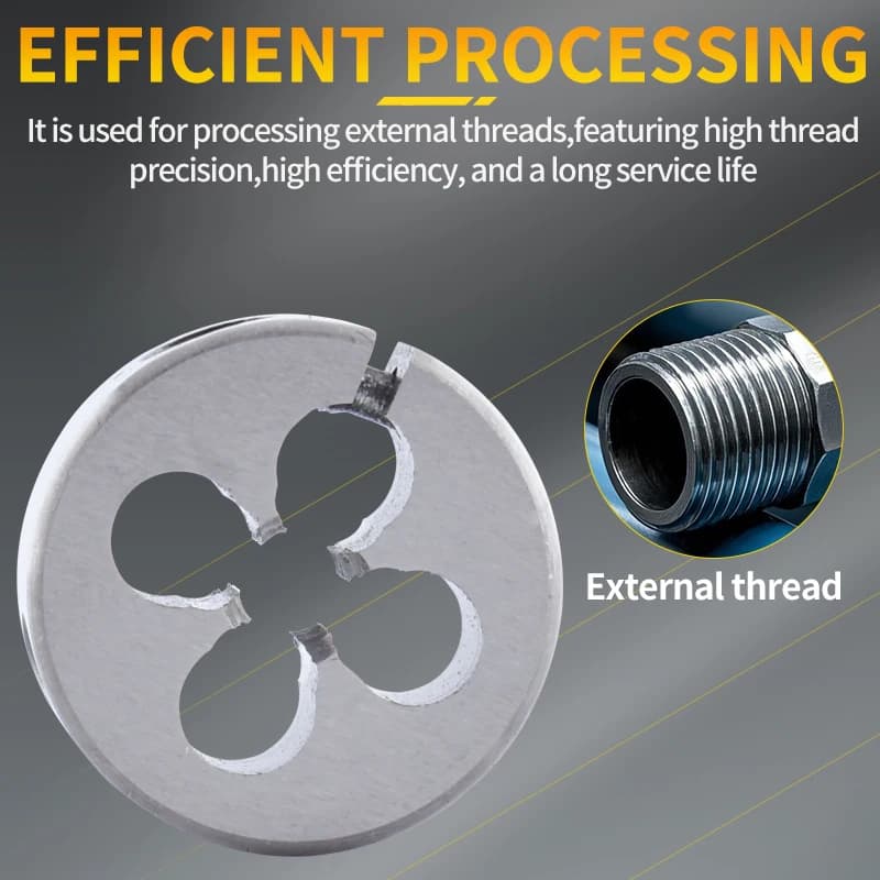 Threading Die Set | HSS-CO Fine Thread Taps | BSP & NPT Pipe Sizes 1/8 to 1/4 - Thumbnail 5