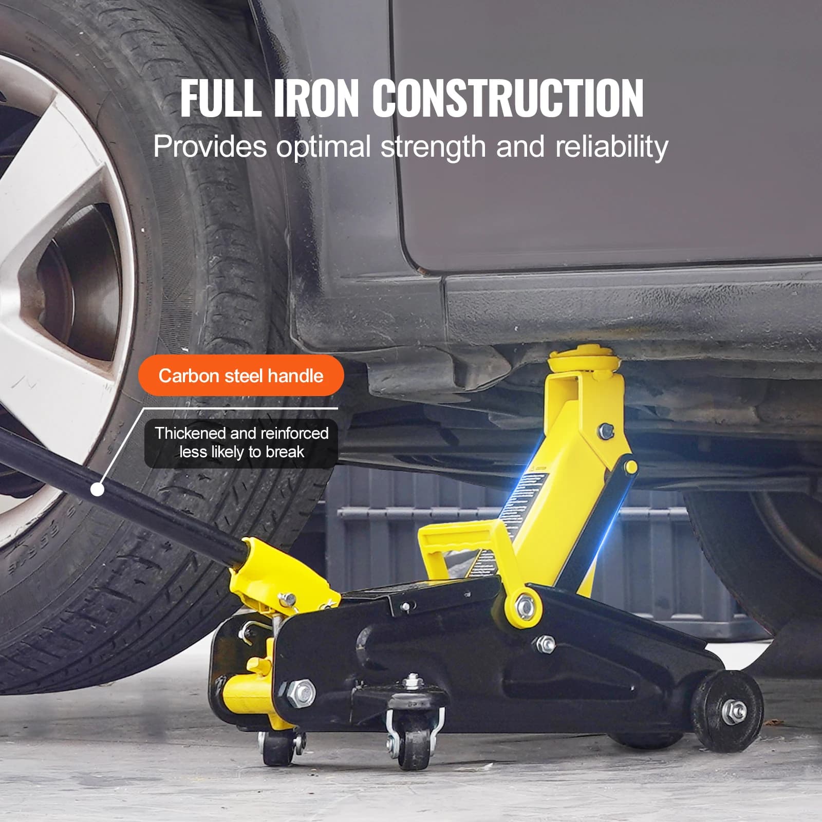 2-Ton Low-Profile Floor Jack | Heavy-Duty Hydraulic Lift for Racing & Performance Vehicles - Thumbnail 5