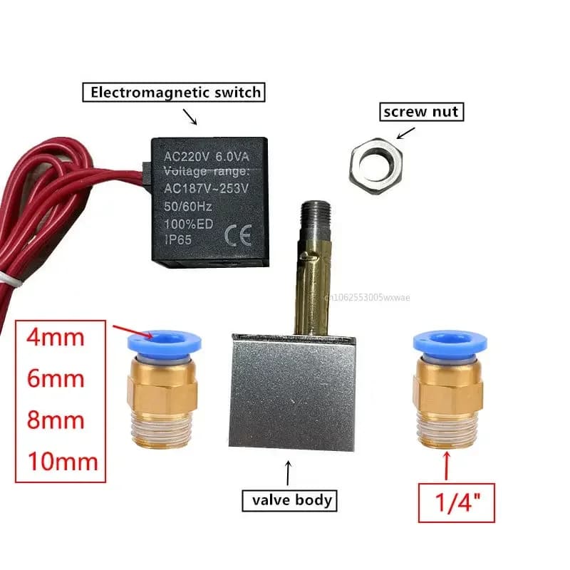 Valve 1/4 | Normally Closed 12V DC | For Air, Water, or Oil - Thumbnail 5