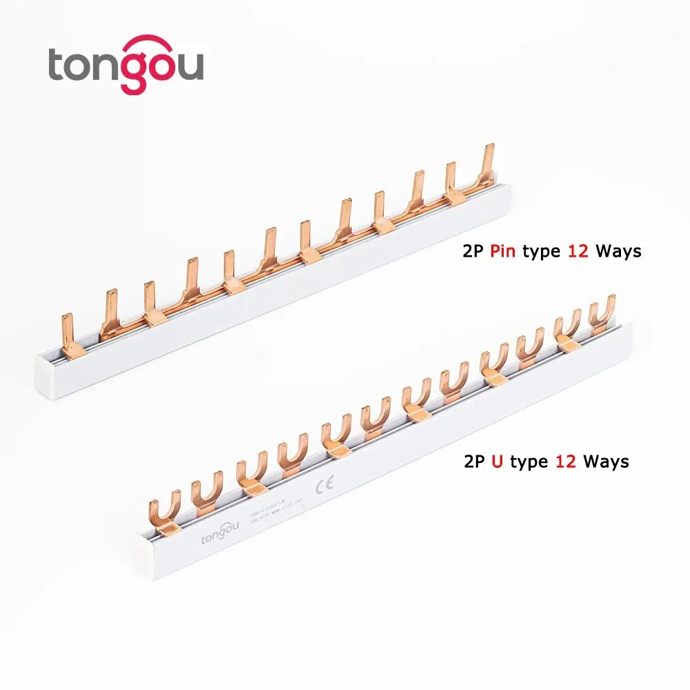 63A Copper Busbar | Fork-Type Electrical Connector for Circuit Breaker & Distribution Panels - Thumbnail 3