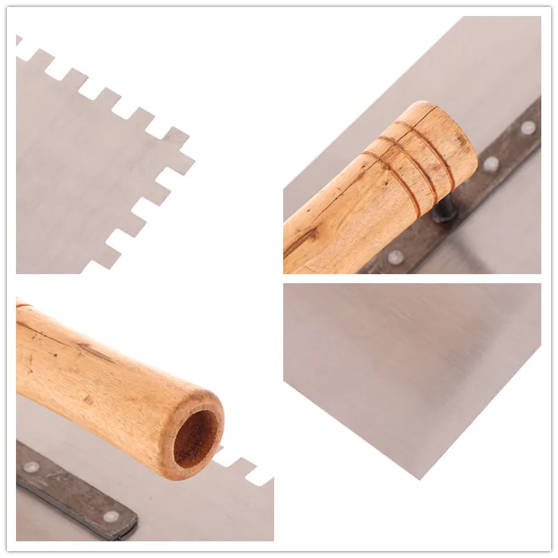 Serrated Tiling Trowel | Wide-Format Ceramic & Large Board Installation Tool - Thumbnail 2
