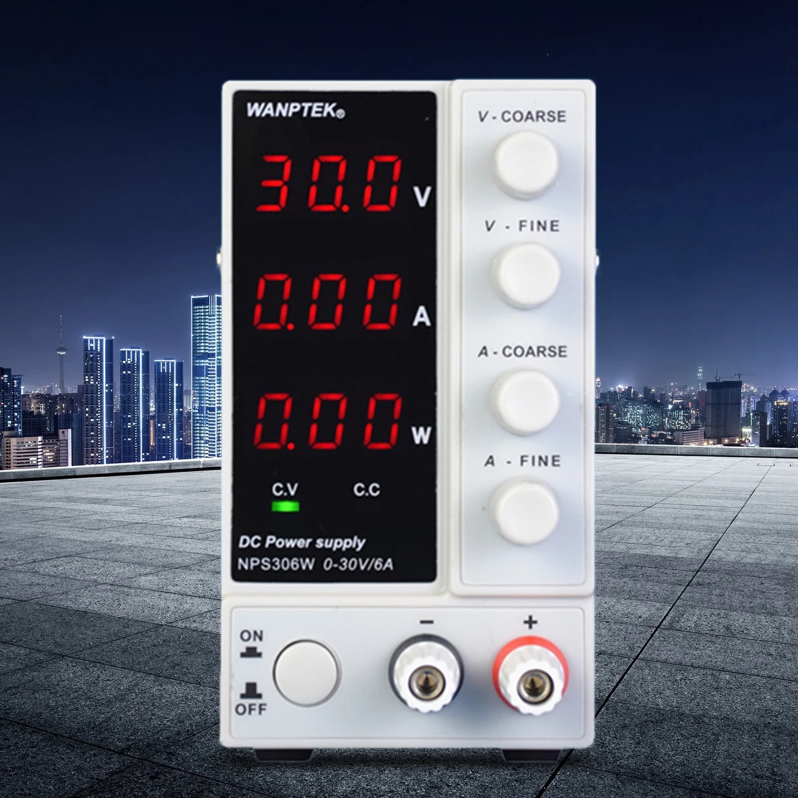 Linear DC Power Supply | 0-30V 0-6A Adjustable Bench Supply for Electronics Testing - Thumbnail 5