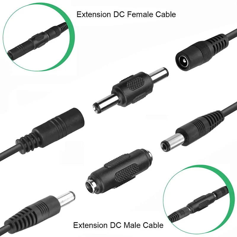 5.5x2.1mm DC Power Connector | 12V/24V Barrel Plug for CCTV, LED Strips & Security Systems - Thumbnail 3