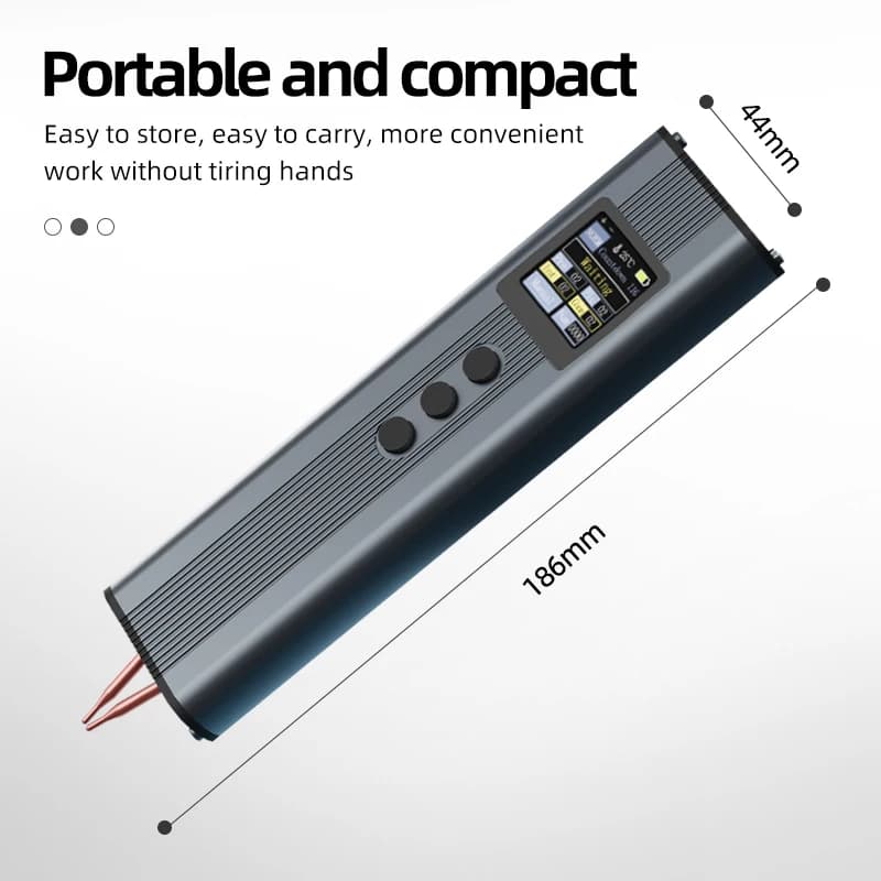 11-Setting Spot Welder | Handheld Tool for 18650 Batteries & 0.3mm Nickel Strips - Thumbnail 6