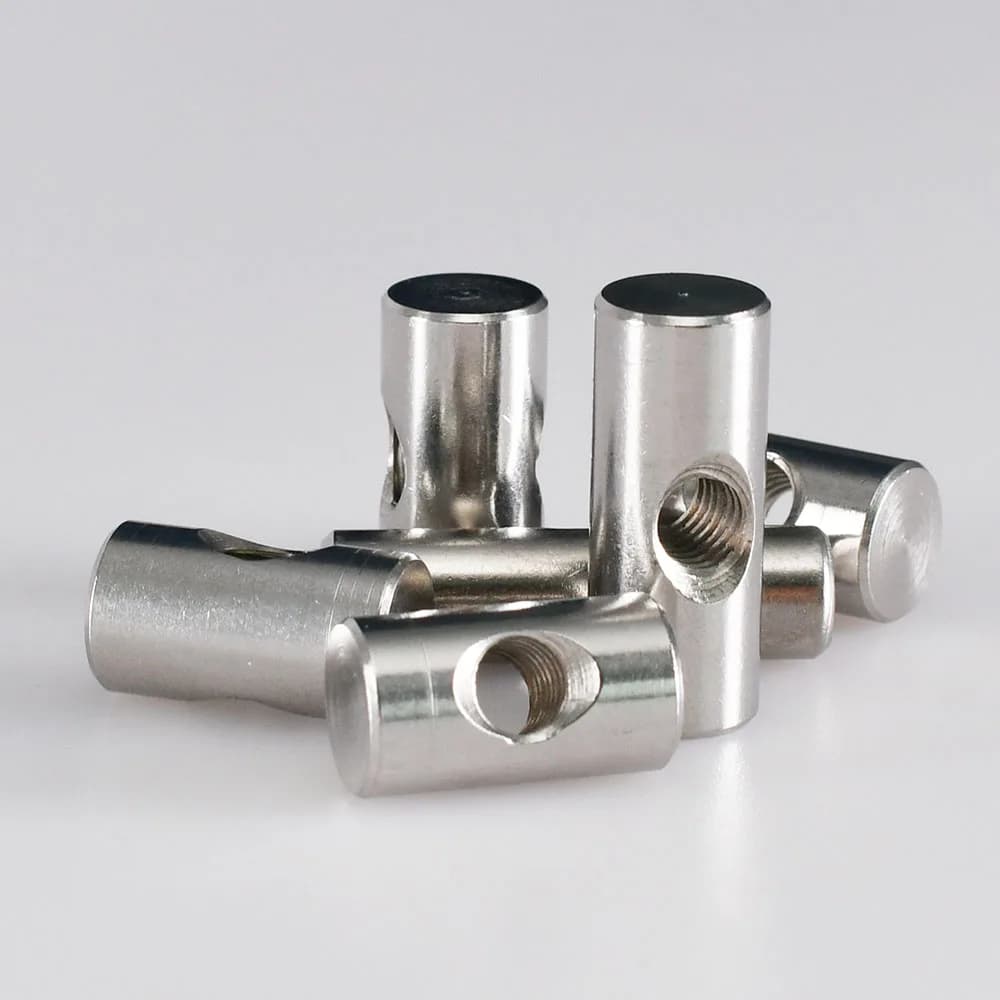 Bolts & Dowel Nuts for Wood Furniture | M4 M5 M6 Cross Hole | 304 Stainless Steel - Image 1