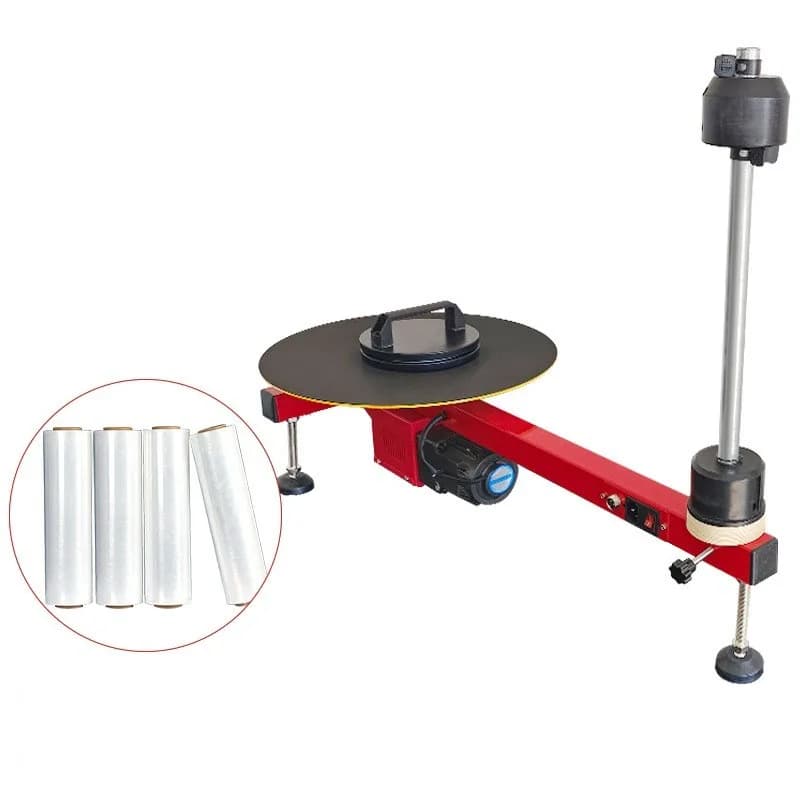 Stretch Wrap Machine | Electric Pallet Wrapping Tool for Logistics & Shipping - Thumbnail 3