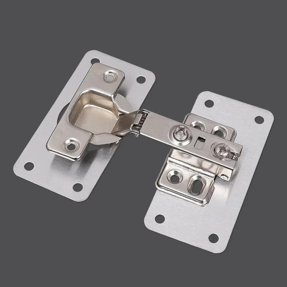 Hinge Repair Plate Kit | Stainless Steel Mounting Plate | 10/2Pcs with Pre-Drilled Holes - Thumbnail 3