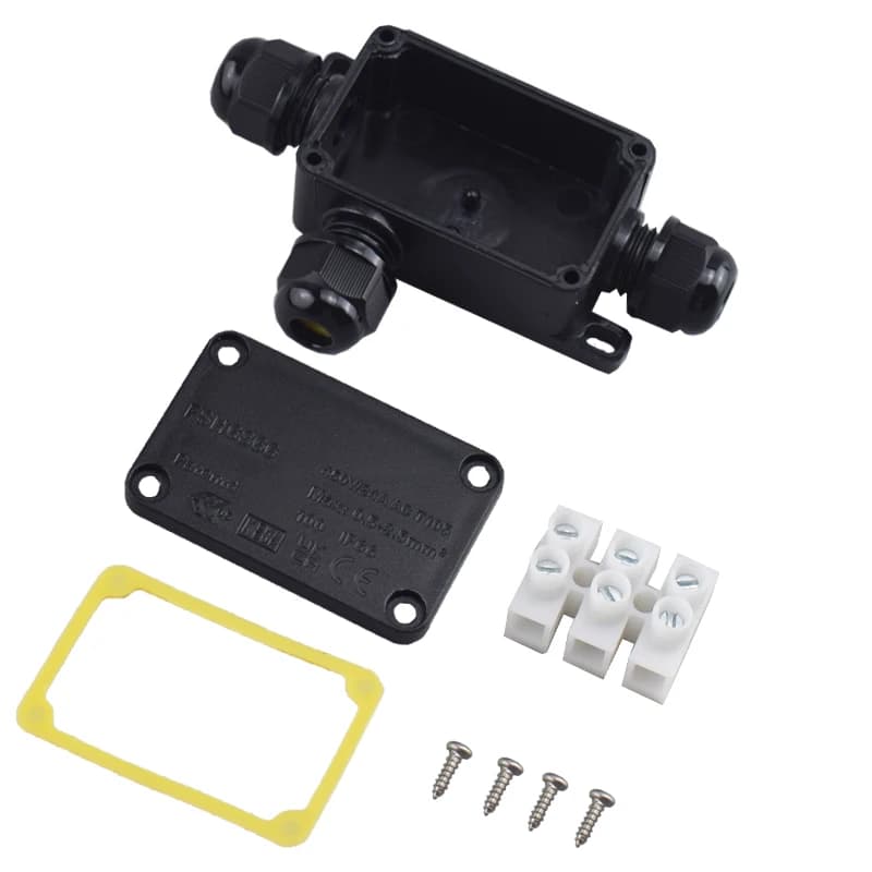 IP66 Waterproof Electrical Junction Box | 3-Way Terminal Connector for Outdoor LED Lighting - Thumbnail 2
