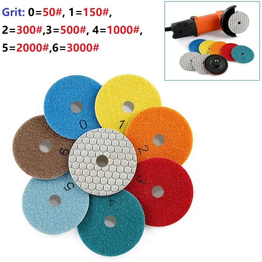 3-Inch Diamond Polishing Pad | Flexible Resin Disc for Marble, Granite & Quartzite - Thumbnail 5
