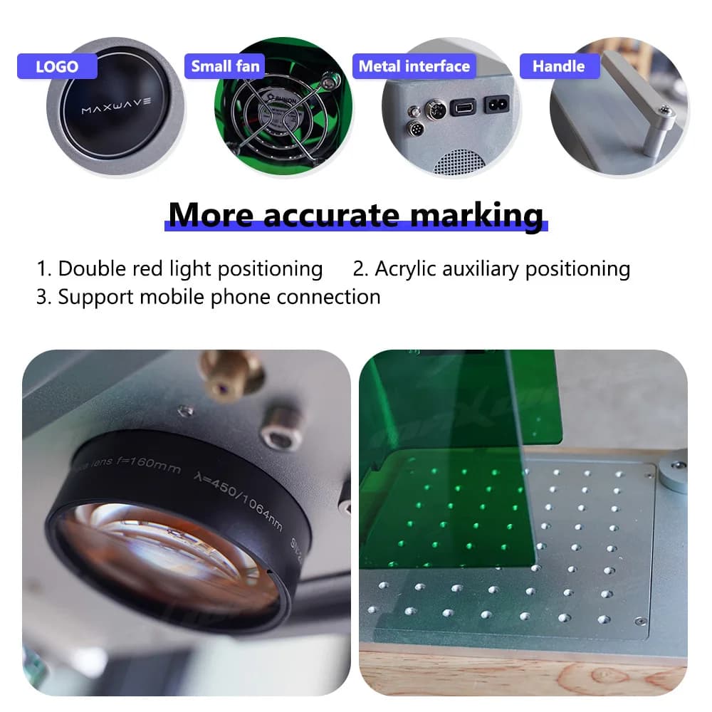 Dual-Laser Engraving System | For Wood, Metal & Leather | Desktop & Handheld Modes - Thumbnail 5