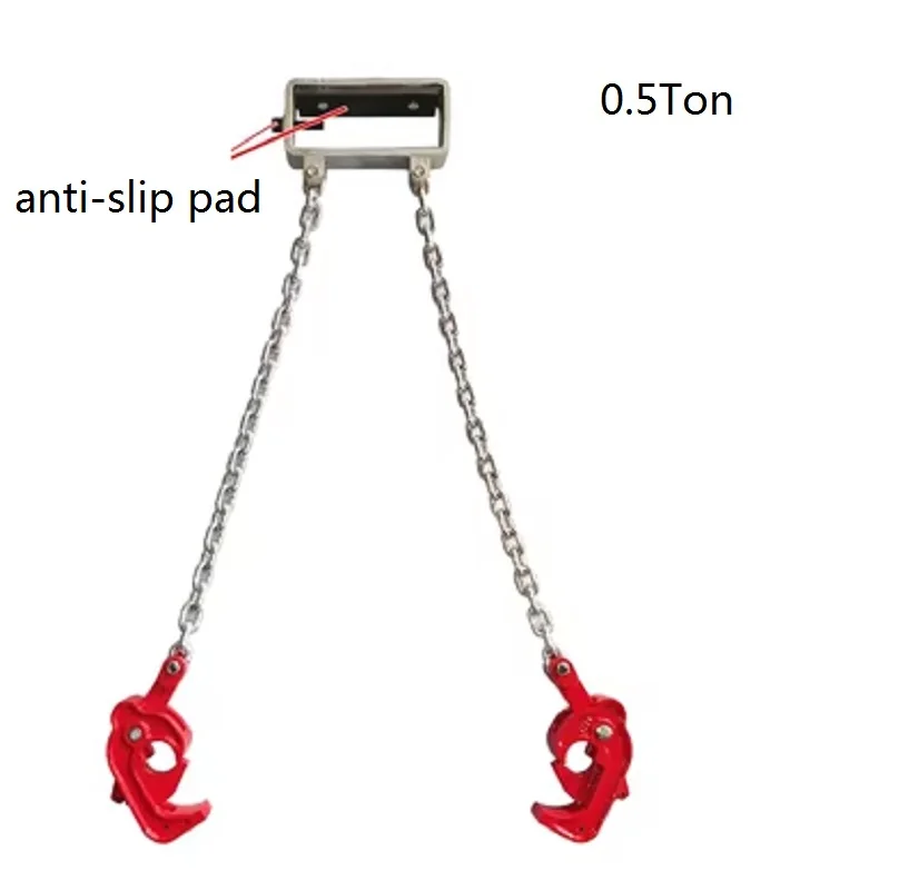 0.5Ton-1Ton die forging Iron oil drum lifter, clamp plastic bucket barrel oil tank can G80 chain sling - Thumbnail 5