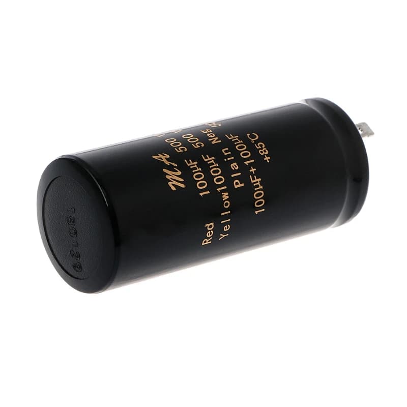 High-Performance Dual Electrolytic Capacitor | 500V 100+100µF | Amplifier & Audio Upgrade - Thumbnail 4