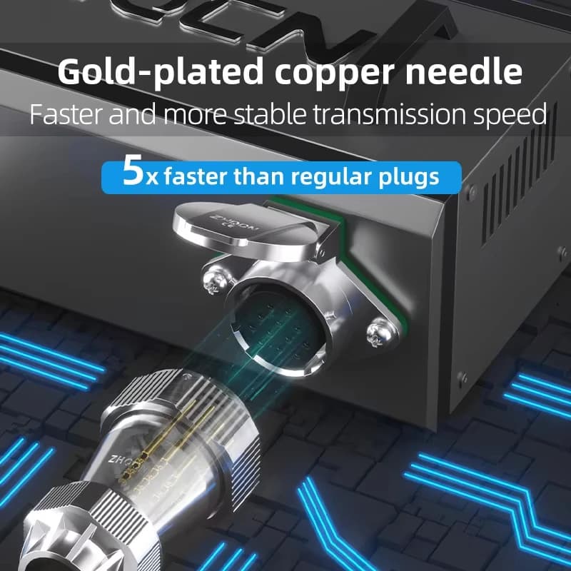 Waterproof Aviation Connector | WY20TE+ZG Plug & Socket Adapter for Machinery - Thumbnail 3