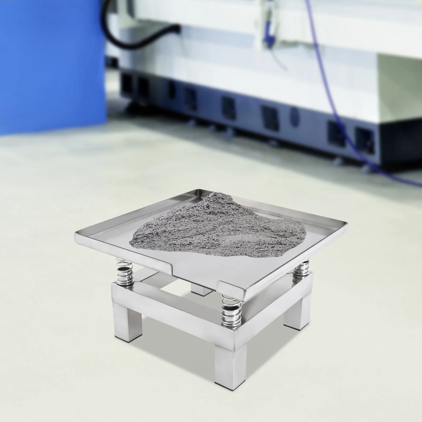 Lab Vibration Table | 35x35cm Platform | 10kg Capacity for Precise Test Block Preparation - Thumbnail 2