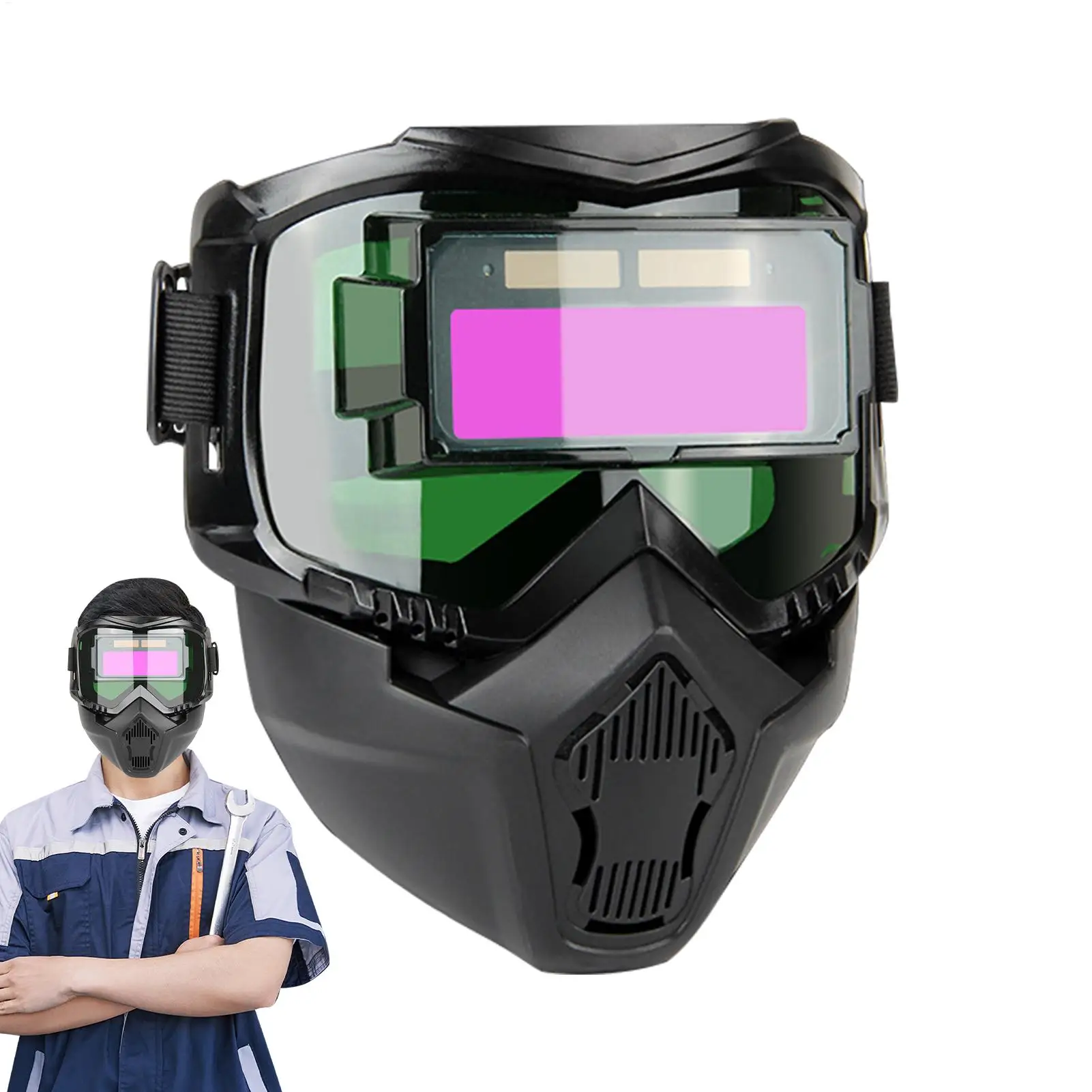 Auto-Darkening Welding Helmet | Advanced Optical Clarity & Breathable Design - Thumbnail 2