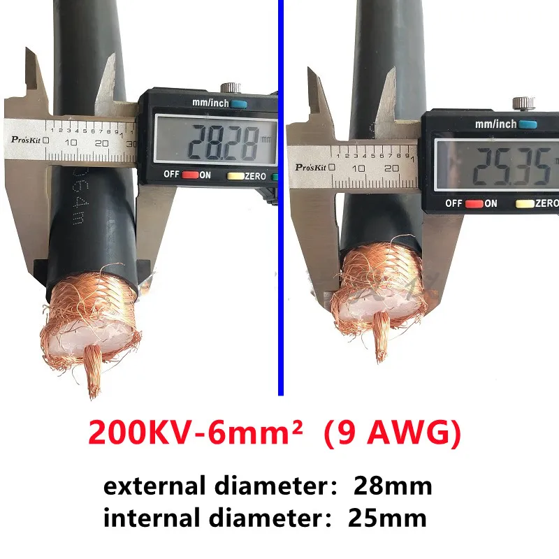 High-Voltage Cable | 20-150KV DC | Anti-Static Dust & Spray Control | Shielded AWG 9-17 Gauge - Thumbnail 3