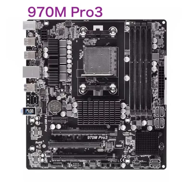970M Pro3 AM3+ Motherboard | 64GB DDR3 Micro ATX | 100% Tested & Free Shipping - Thumbnail 2