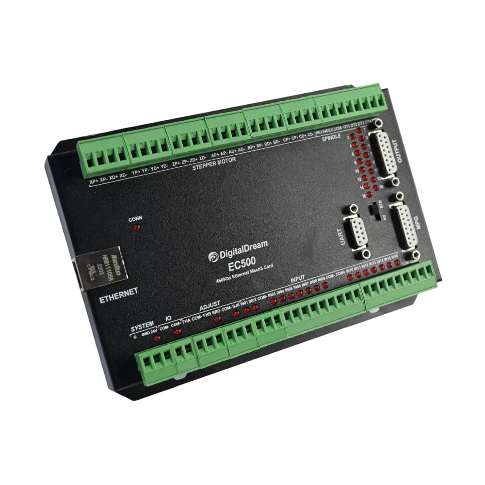 CNC Motion Controller | 4/6-Axis EC500 | MACH3 Ethernet & MPG Handwheel Support - Thumbnail 5