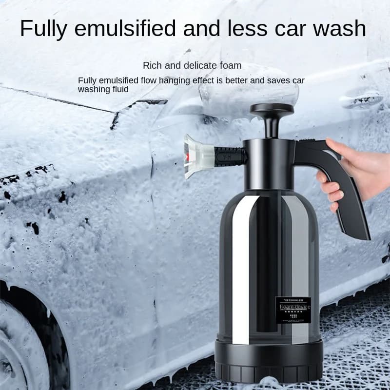 Pump Sprayer with Pneumatic Cylinder | 2L Foam Cannon | 3 Nozzle Set - Thumbnail 3
