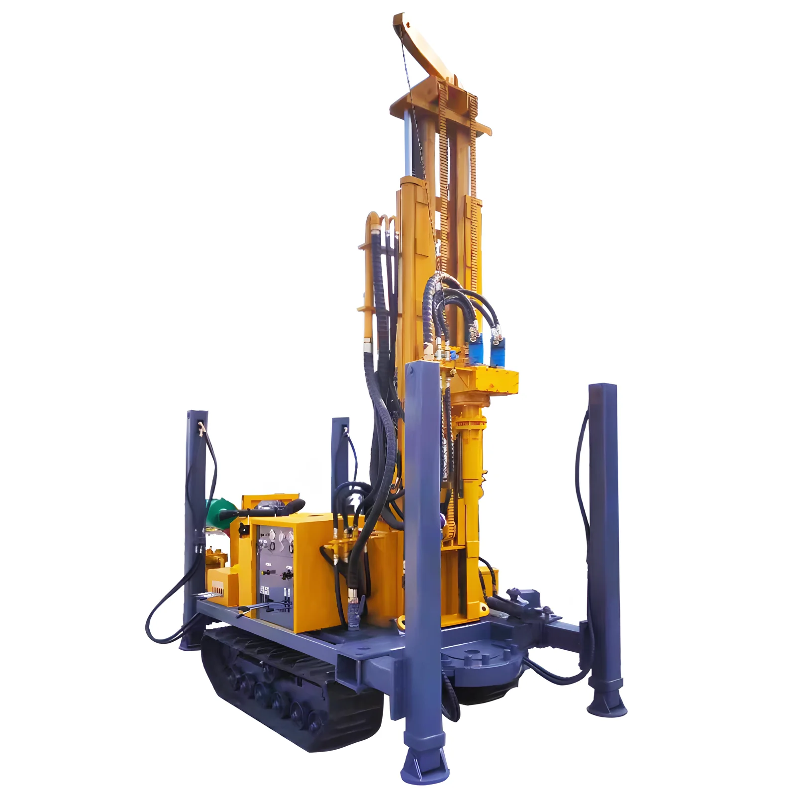 200m 300m 1000m New Portable Water Well Drilling Rig Electric Drilling Rig Machine for Sale Efficient Slurry Management System - Thumbnail 2
