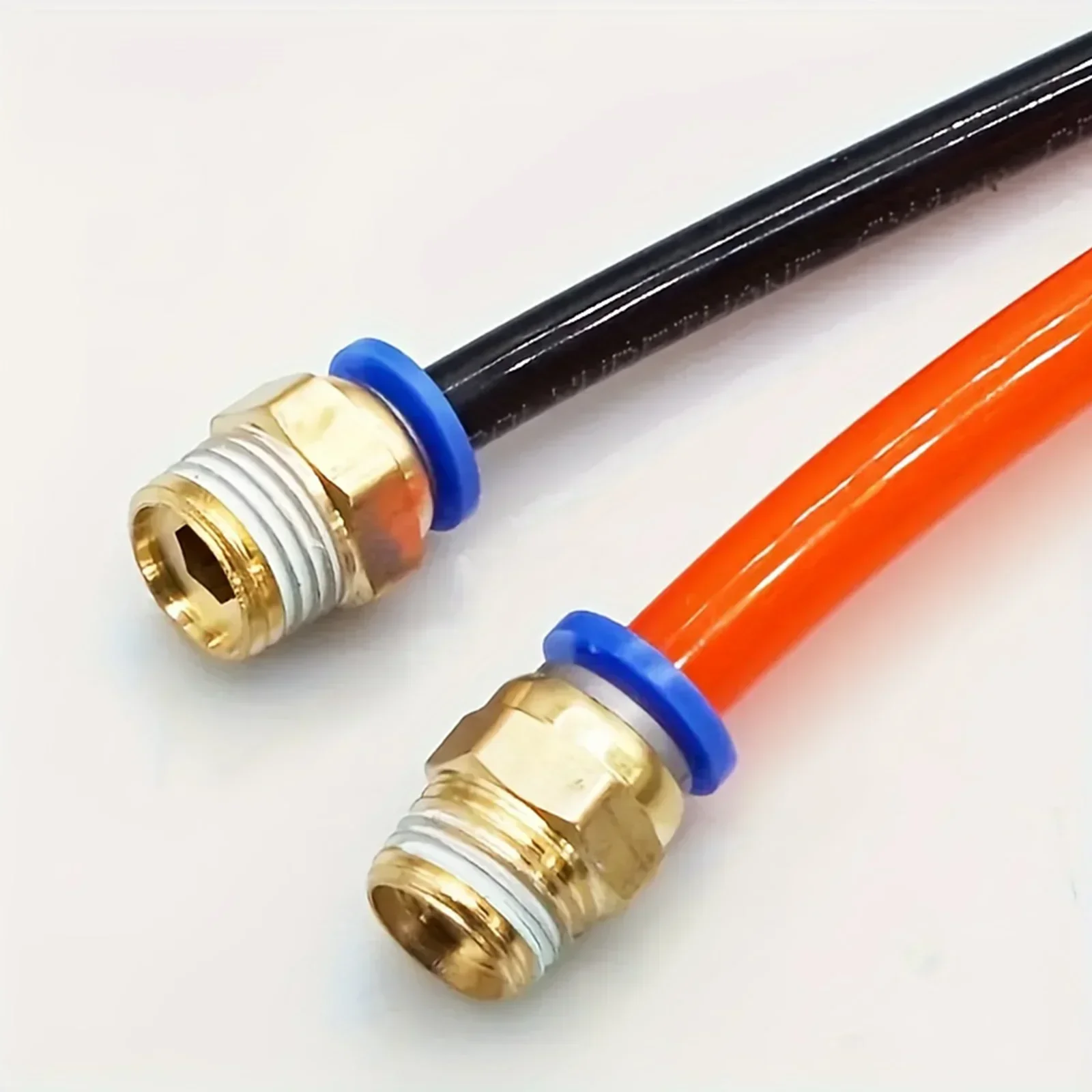Durable Brass PC10-02 Pneumatic Fittings set of 8 male thread connectors for air tools and compressors