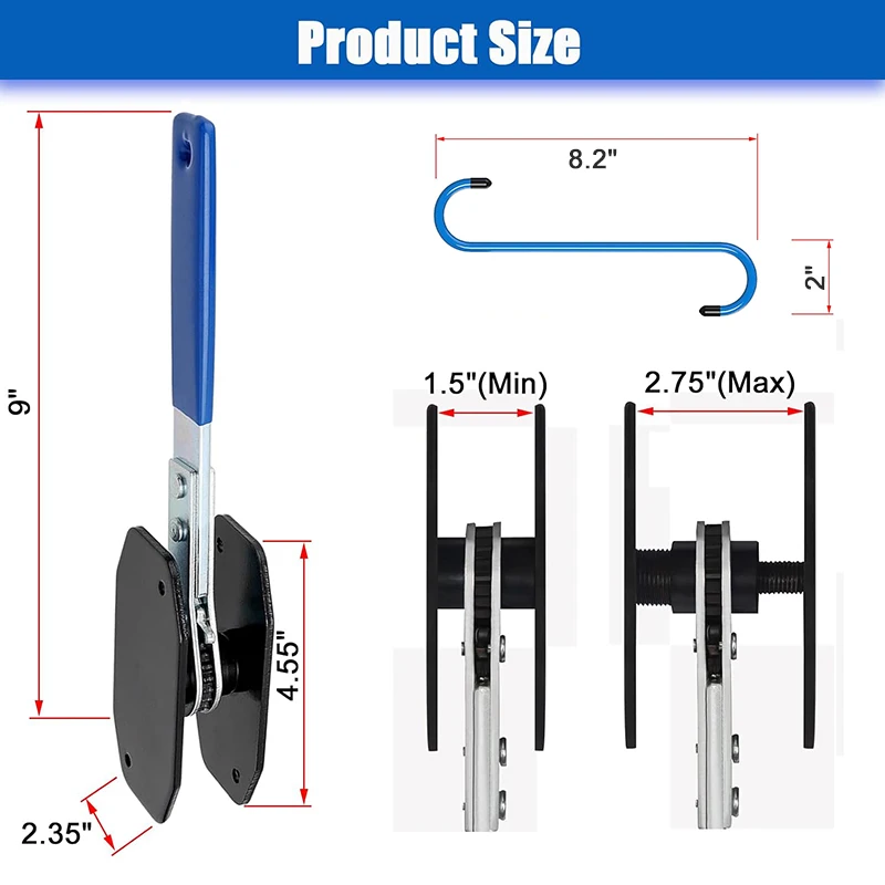 Brake Caliper Tool | Piston Compression & Spreader | Single to Quad Piston Repair Kit - Thumbnail 2