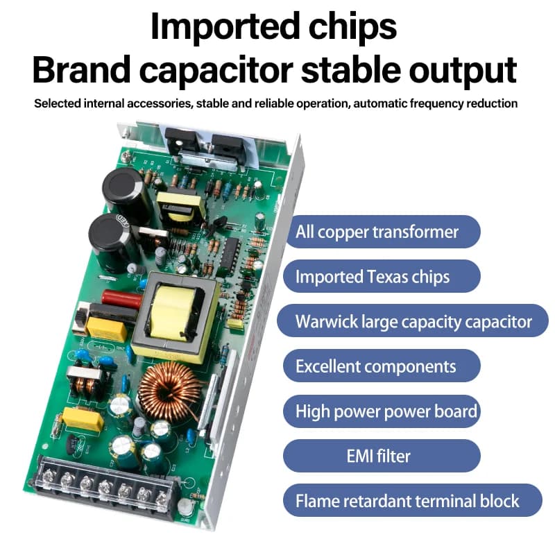 AC/DC Switching Power Supply | 30W to 500W | Multi-Voltage Output (5V-24V) - Thumbnail 2