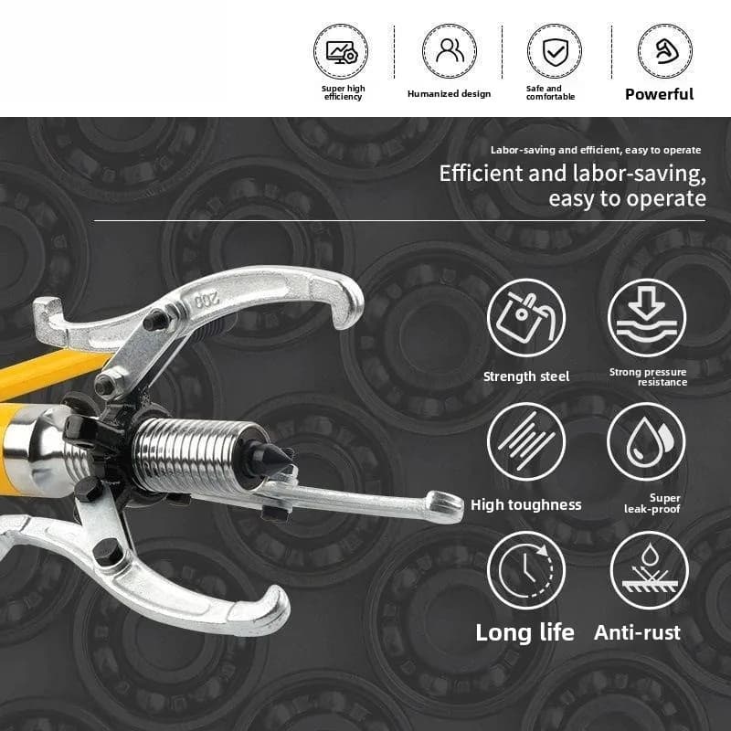 Hydraulic Bearing Puller | 5-Ton & 10-Ton Capacity | Multi-Claw Gear Removal Tool - Thumbnail 3