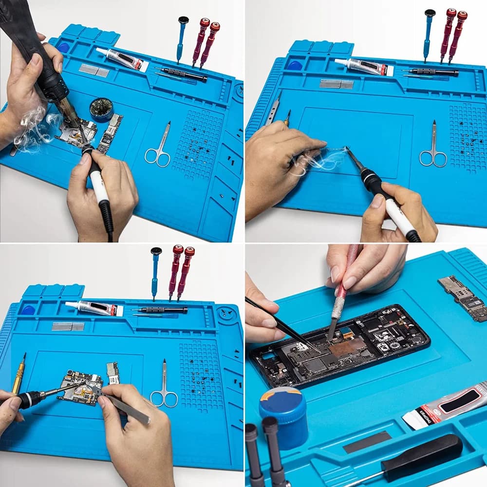 Soldering Mat | 500°C Heat-Resistant Workstation Pad for Electronics Repair - Thumbnail 4